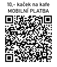 QR kód pro příspěvek na kafe